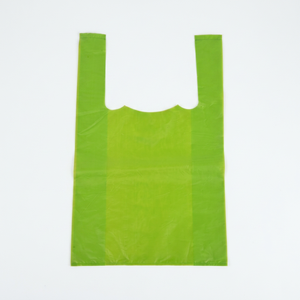 Bolsas de Plástico Desechables Tipo Camiseta para Compras al por Mayor, Bolsas de Plástico Resistentes de PE para Supermercado con Impresión Personalizada - Product Image 1