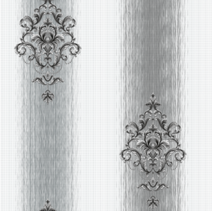 Damas rayures Design PVC papier peint dernier bureau papier peint pour chambre salon centre commercial étanche à l'humidité en relief - Product Image 2