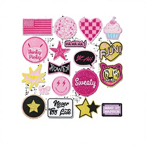 Patchs brodés en gros « Girl Power » avec mots inspirants, petites étoiles et fleurs pour vêtements, sacs et chapeaux d'enfants - Product Image 2