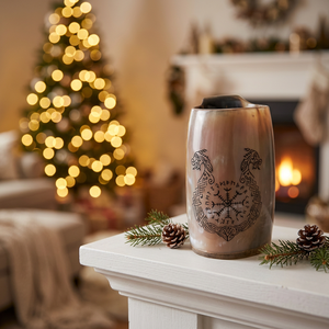 Mug à boire viking en corne de buffle écologique fait main, très demandé, forme naturelle, cadeau de Noël et du Nouvel An à prix avantageux - Product Image 1