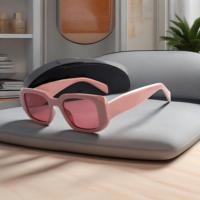 Petites lunettes de soleil rectangulaires d'inspiration vintage avec logo UV400 PC Frame Unisex Optical Lenses for Summer Street Fashion