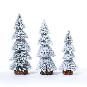 Mini árbol de Navidad Adornos de Navidad Árbol de Navidad con luces Led para decoraciones de mesa