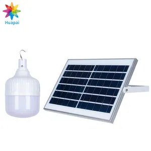 led lamba şarj edilebilir ışık ampul Suppliers-50W 100W şarj edilebilir güneş taşınabilir lamba Led acil ampul güneş ampul