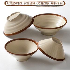 Tazones de Melamina A5, Tazones Retro Comerciales para Ramen, Arroz, Sopa de Fideos, Tazones Grandes para Fideos Instantáneos, Uso en Restaurantes - Product Image 3