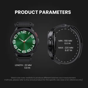 สายไนลอน22มม. 20มม. สำหรับ <span class=keywords><strong>Samsung</strong></span> Galaxy WATCH 6 5 <span class=keywords><strong>4</strong></span> 44มม. 5Pro 6กำไล S3เกียร์47มม. แบบสปอร์ตสำหรับ Huawei Ultimate BAND - Product Image 3