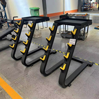 Venta al por mayor S838 equipo de gimnasio Barbell Set Rack Plate Storage Rack y Barbell Plate Rack accesorios de gimnasio