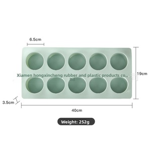 Cylindrical 10-Piece Dessert Pudding Mousse Chocolate <b>Silicone</b> Cake Mold Household <b>Baking</b> Tool Model YZDGM10 Single Opp - Product Image 4