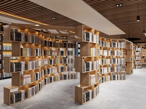 Estanterías de Madera Resistentes para Exhibición de Libros en Librerías, Bibliotecas, Salas de Lectura, Almacenamiento y Exhibición en Interiores Comerciales - Product Image 6