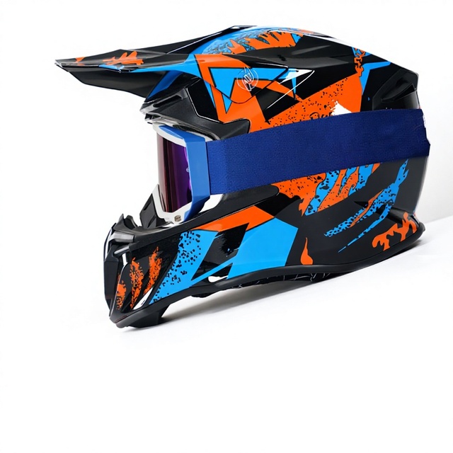 VIRTUE Electric Motorcycle Helmet ECE 2206/DOT Certified ABS Shell Mountain Downhill Race Off-Road Safety Cool Kart Locomotive