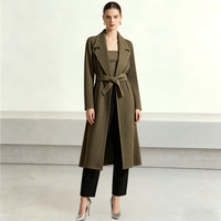 Cardigan plissé minimaliste sur mesure taille unique pour femme, manteau trench ample, veste élégante et discrète haut de gamme pour dames, faible MOQ ODM