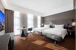 Shiyi เฟอร์นิเจอร์โรงแรมสำหรับ5ดาวหรูหราการออกแบบที่ทันสมัยห้องนอนชุดเตียงโรงแรมปรับแต่งได้ - Product Image 2