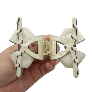 مشبك شعر أنيق من الأسيتات بحجم متوسط 8.1 سم، إكسسوار شعر أنيق ومتين للخريف والشتاء - Product Image 3