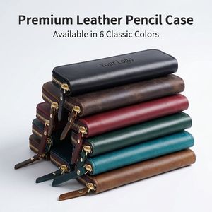 Semplice borsa portapenne in pelle bovina custodia protettiva per penna da <span class=keywords><strong>uomo</strong></span> Mini piccola borsa di cancelleria portatile regali per <span class=keywords><strong>astuccio</strong></span> in pelle da <span class=keywords><strong>uomo</strong></span> - Product Image 2
