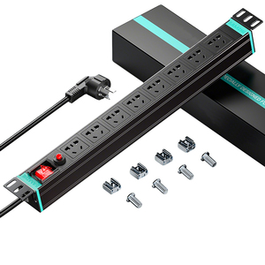 ปลั๊กไฟอเนกประสงค์ 10 ช่อง PDU ปลั๊กพ่วงป้องกันไฟกระชาก SPD โครงอะลูมิเนียมอัลลอยด์ 10A 250V ติดตั้งแบบแนวตั้ง CE/ได้รับการรับรอง - Product Image 5