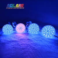 Aglare Étanche Nouvelle Lumière Cabochon RGB 80mm AC 24V Lumière Turbo Ampoules LED Pixel pour Parc d'Attractions