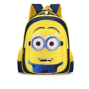 Cute Cartoon small yellow man 3D EVA backpack for preschool kids /kindergarten children new mochilas escolares mi nions bookbag