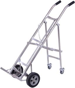 Dubbele Draagbare Vouwen Handkar Rvs Gas Cilinder Winkelwagen Truck Vier Wiel Zuurstof Cilinder Acetyleen Fles Trolley - Product Image 4