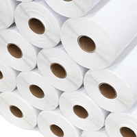 Maßgefertigte 40MM Breite Hochwertige Direkt-Thermo-Klebeetiketten mit Starker Haftung, Gestanzte Papieretiketten-Rolle, Wasserfest und Ölbeständig