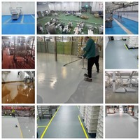Revêtement de sol en ciment uréthane auto-nivelant anti-corrosion Peinture de sol en mortier de polyuréthane PU sur béton