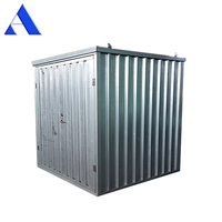 Conteneur de stockage pliable mobile en acier galvanisé plat de 2 m 3 m de longueur