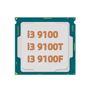 新しいデスクトップPCプロセッサI3-9100 Lga 1151コアプロセッサ用Cpu I3 8100 I3 8300 I3 9100 I3 9100fCPU