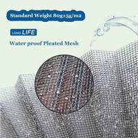 Moustiquaire plissée imperméable, filet anti-insectes plissé, écran pliable contre les mouches pour porte et fenêtre