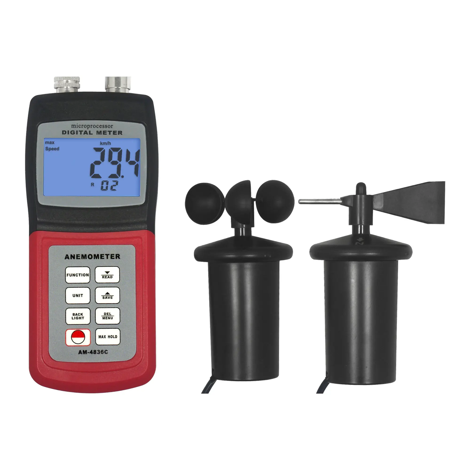 LANDTEK Digital Anemometer Wind Speed Meter AM4836C