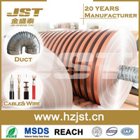 Ruban en Mylar d'aluminium couleur cuivre JST, bobine de protection et d'isolation laminée AL-PET, rouleau jumbo transversal pour câbles et conduits d'air
