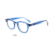 Lunettes en acétate laminé vente en gros de montures de lunettes en fibre très vendues lunettes Vogue charnière métallique en acétate en forme d'oeil de chat
