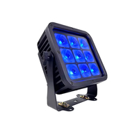 Foco LED inalámbrico a batería DMX IR de 9x12W RGBWA UV 6 en 1, resistente al agua IP65, con 9 LED, tipo Par Can