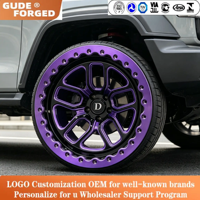 Jantes de course GUDE personnalisées 5x114.3 forgées à profil profond, 15, 17, 18, 20 pouces, avec système Beadlock, pour R35 Nissan Corvette Supra