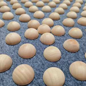 Alas Pijat Kaki Kayu Solid Bahan Kering Log Super Jogging Terapi Akupresur Matras Titik Akupuntur Telapak Kaki Diameter 50cm - Product Image 3