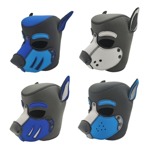 Personnalisable Création Personnalisation Éponge Couvre-chef fétiche chiot jouer chiot chien fétiche-masque fournisseur néoprène <span class=keywords><strong>K9</strong></span> capuche The Puppy Hood - Product Image 4