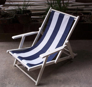 كرسي خشبي حديث للشاطئ بحمالة ظهر كرسي صيد خشبي قابل للطي مبيعات ساخنة قطعتان من الأثاث الخارجي - Product Image 4