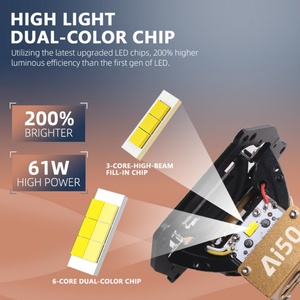 SANVI New Dual Reflector Cup Design AI50 App Control 3inch Bi-led <b>Projector</b> Lens Auto <b>Lights</b> - Product Image 3