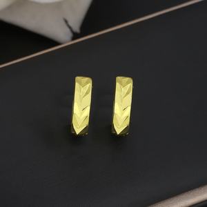 ต่างหูห่วงทองเหลืองชุบทอง 24K จาก JXX Wholesale เหมาะสำหรับงานแต่งงาน งานหมั้น หรือเป็นของขวัญ - Product Image 2