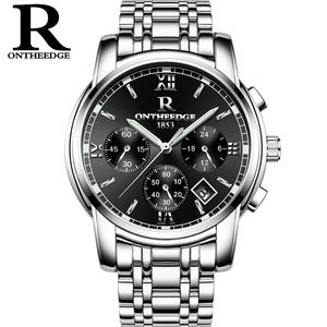 Montre de luxe pour homme en quartz de haute qualité, multifonctionnelle, étanche, lumineuse, bracelet en acier inoxydable à <span class=keywords><strong>trois</strong></span> aiguilles - Product Image 4