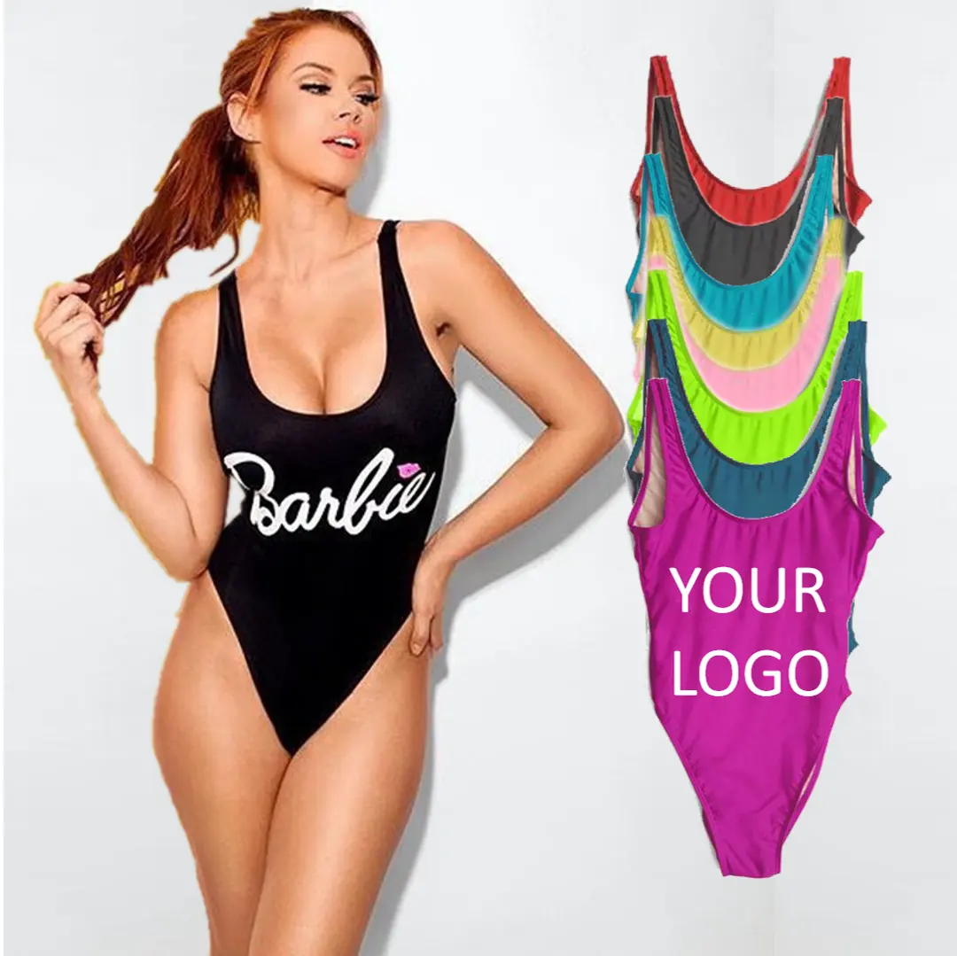 Hot Selling Custom LOGO 1 Piece Swimsuit Women Fitness Swimwear Bathing Suit