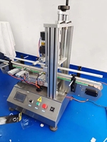 Prix de la machine de remplissage et d'étiquetage de liquides en bouteilles rondes, machine d'étiquetage de bouteilles, machine de remplissage, de bouchage et d'étiquetage de table