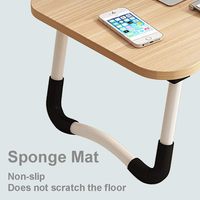 Support de bureau moderne en bois et métal, pliable, réglable en hauteur, pour ordinateur portable et support de livre, pour la maison, le bureau et l'ordinateur
