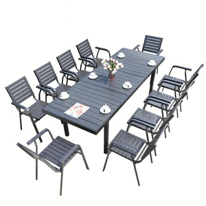 <span class=keywords><strong>Set</strong></span> <span class=keywords><strong>da</strong></span> <span class=keywords><strong>Giardino</strong></span> di Mobili <span class=keywords><strong>da</strong></span> Esterno con Tavolo Pieghevole <span class=keywords><strong>da</strong></span> 6-8 Persone in Legno Plastico <span class=keywords><strong>Nero</strong></span> e Metallo all'Ingrosso - Product Image 2