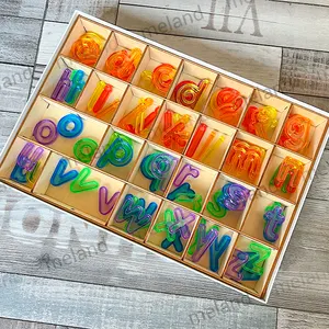 CPC Custom Bunte ungiftige und kratz freie Kinder Lernspiel zeug Kunststoff Alphabet Buchstaben, um Kleinkinder zu helfen, Wort zu lernen