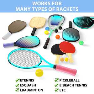 Productos deportivos y <span class=keywords><strong>de</strong></span> entretenimiento Overgrip Correa Mango Cinta <span class=keywords><strong>de</strong></span> agarre Protector Raqueta <span class=keywords><strong>DE</strong></span> TENIS Mango Salvavidas - Product Image 4