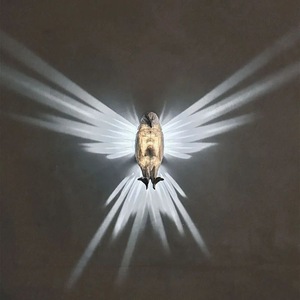 3d Animals Led Applique murale Night Owl Suspension Lights Plug In Wall Bald Eagle Lanterne murale Lion Lampe Résine 90 Modern 80 E14 Blanc - Product Image 2