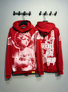 Nueva Llegada, Sudadera con Capucha Extra Grande de Moda Urbana, 100% Algodón de Primera Calidad, con Estampado de JARABE PARA LA TOS, para Hombre - Product Image 2