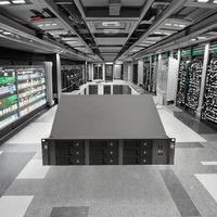Boîtier de serveur rack 2U 9 baies à échange à chaud, format ATX avec ventilateur pour utilisation industrielle, stock disponible