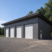 Entrepôt en structure métallique industrielle sur mesure, résistant aux vents forts, conforme à la norme AISC, atelier métallique extérieur résistant aux intempéries, garage de stockage