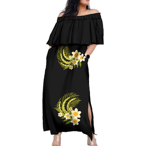 Vestidos Midi con Estampado Tribal Tapa Tonga, Elegantes y a Precio de Mayoreo, Vestidos Samoanos para Mujer, Tallas Grandes, Ropa Polinesia - Product Image 5