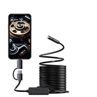 Caméra endoscopique industrielle haute définition AN112, deux-en-un, pour réparation automobile et inspection visuelle des canalisations, compatible Apple et Android