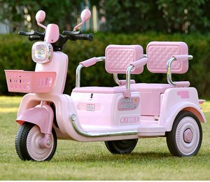 Potente Triciclo Elettrico per Bambini con Batteria Grande, Bicicletta per Bambini con Design Robusto e <span class=keywords><strong>Cestino</strong></span> in Plastica - Product Image 5